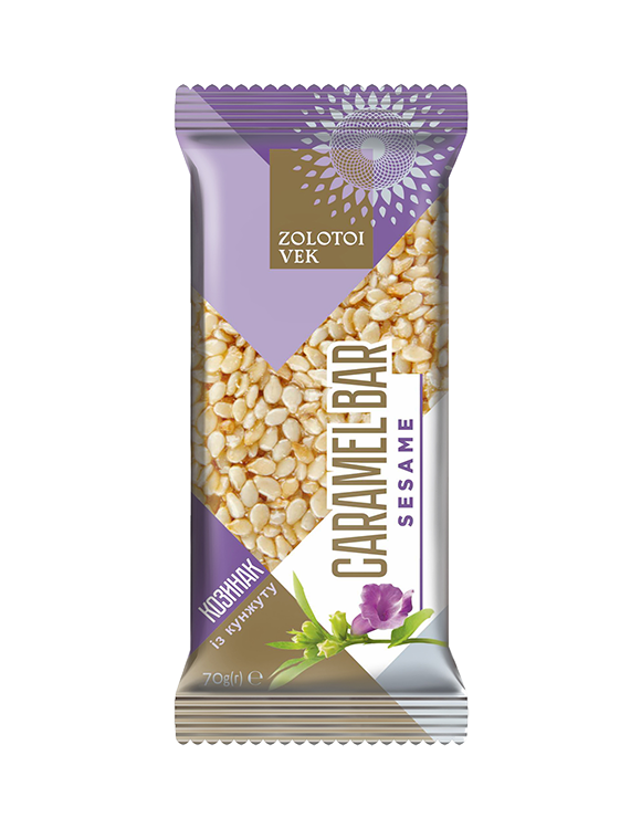 Sesame caramel bar
