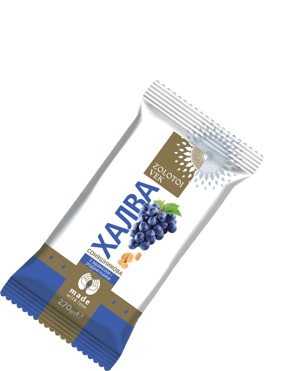 Халва соняшникова з арахісом і родзинками Халва соняшникова з арахісом і родзинками